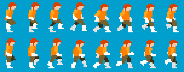 Mario Walking Sprites